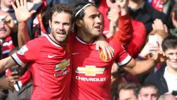 Falcao marcó su primer gol 'red' en triunfo del Manchester