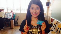 Wendy Sulca votó por primera vez