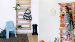 Utiliza un palet en la pared de tu cuarto y decora con estilo