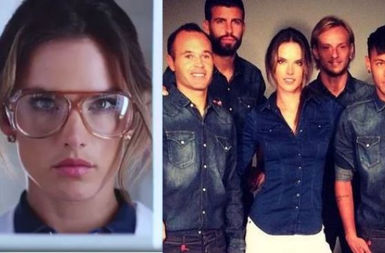 El spot caliente de una top model con los cracks del Barcelona