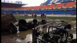 Estadio del Montpellier se inundó y quedó inutilizable