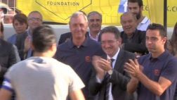 Xavi se sorprendió de los malabares de un chico de freestyle