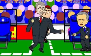 Pelea Wenger vs. Mourinho fue parodiada tipo 'Street Fighter' 