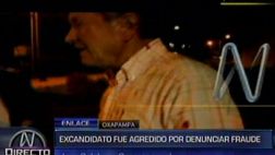 Ex candidato a la alcaldía de Oxapampa sufrió agresiones
