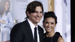 Demi Moore visitó a Ashton Kutcher para conocer a su hija