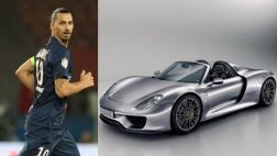 Zlatan Ibrahimovic luce su nuevo Porsche híbrido