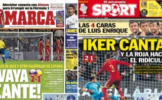 La prensa española critica a selección: "Naufragio, ridículo"