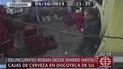 SJL: robaron S/.5 mil y 15 cajas de cerveza de un video pub