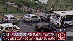 Ventanilla: acribillaron a chofer de auto a plena luz del día