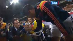 El gran gesto que tuvo James con este niño discapacitado