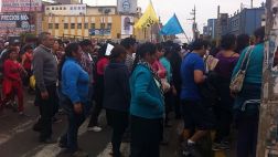 Pobladores de SJM y Villa María marcharon por el Cercado