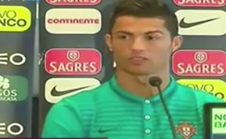 Cristiano se rehusó a responder a un canal de TV en conferencia
