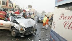Cinco heridos dejó un accidente en la Av. Brasil en Jesús María