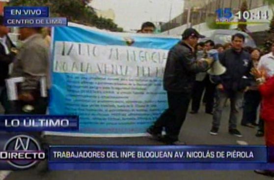 Trabajadores del INPE se oponen a venta de penal San Jorge