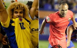El 'Pibe' Valderrama: "Iniesta tiene un estilo como el mío"