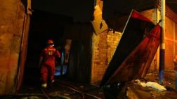 Moyobamba: incendio consumió pollería en plaza de armas