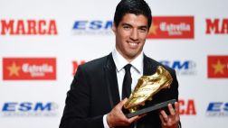 Luis Suárez recibió Bota de Oro a 10 días del clásico español