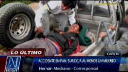 Choque en Panamericana Sur deja un muerto y 3 heridos en Cañete