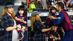 Shakira lució su embarazo en reciente partido de Gerard Piqué