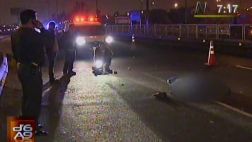Peatón murió atropellado por camioneta en la Panamericana Sur