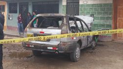 Hombre murió dentro de carro que se incendió en SMP