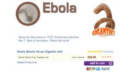 Ébola: se agotan los peluches en forma del virus