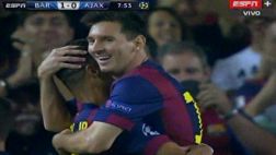 El golazo de Neymar al Ajax al estilo del Barcelona