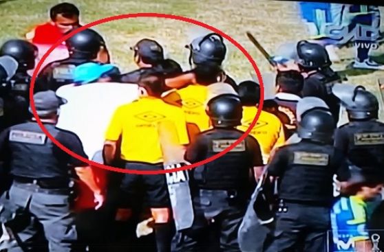 Repudiable: miembro de San Simón agredió al árbitro Romel López
