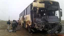 Choque de bus contra tráiler dejó 8 heridos en Panamericana Sur