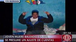 Sicarios asesinan a balazos a albañil en Ate Vitarte