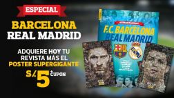 Hoy el póster de Messi y CR7 con revista del clásico español