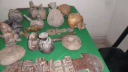 Policía recupera 31 piezas arqueológicas en casona de Túcume