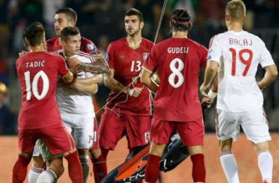 UEFA castigó a Serbia y Albania por actos de violencia