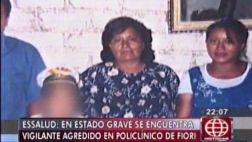 Deudos propinan golpiza a trabajador de policlínico de Fiori