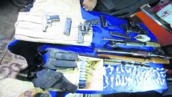 PNP incauta armamento de guerra escondido en vivienda