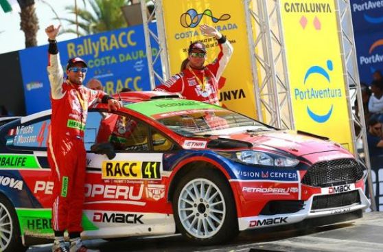 Fuchs acabó quinto en la WRC2 y fue premiado en el podio