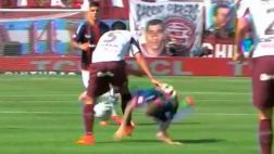 Jugador de San Lorenzo sufrió terrible luxación en el codo