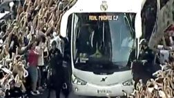 Real Madrid fue recibido así antes del triunfo en el clásico