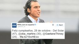 Chemo del Solar fue saludado por la FIFA por sus 47 años