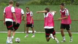 Thomas Müller explicó su resbalón intencional en Brasil 2014