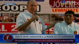 Chincha: suspendieron debate de candidatos por enfrentamientos