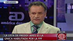 Freddy Ames sobre tacha a Burga: "Concluye una mala etapa"