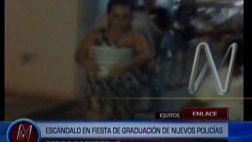 Fiesta de graduación policial en Iquitos acabó en saqueo