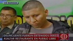 Balacera en Pueblo Libre: policía capturó a tres asaltantes