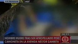 Hombre muere atropellado en la avenida Néstor Gambeta