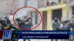 Cajamarca: policía fue liberado porque fiscal no presentó video