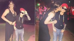 Kaley Cuoco fue Justin Bieber en fiesta de Halloween