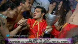 Combate: Mario Irivarren alzó la copa del equipo rojo