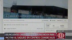 Otra vez convocan por Facebook para saquear centros comerciales