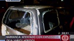Ataque con explosivos deja al menos tres heridos en Barranca